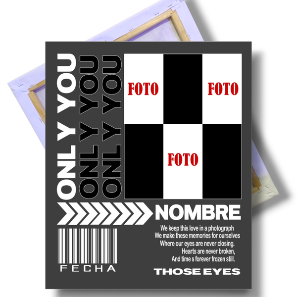 Cuadro de lienzo ONLY YOU