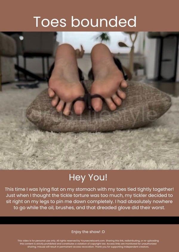 Bounded toes tickled - 6 min