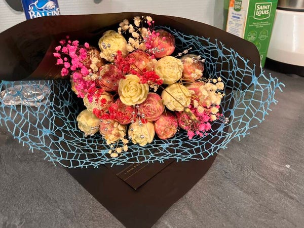 Bouquet de roses en chocolat