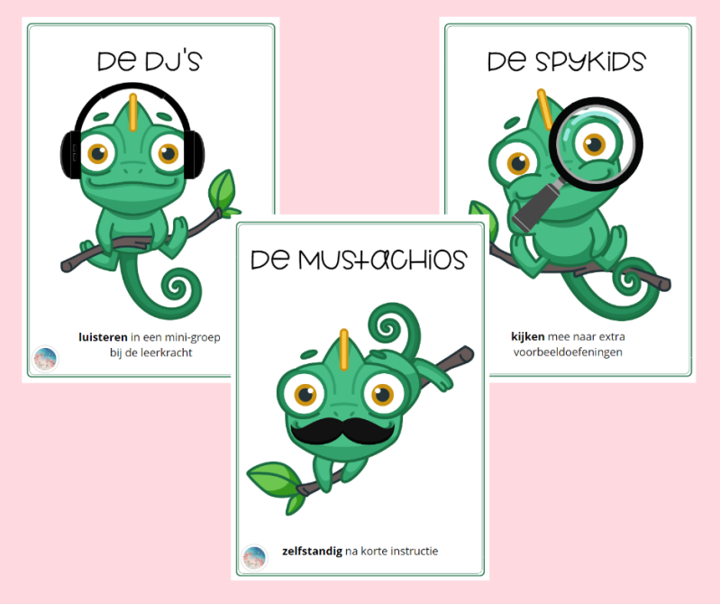 kameleonthema klasversiering driesporenbeleid