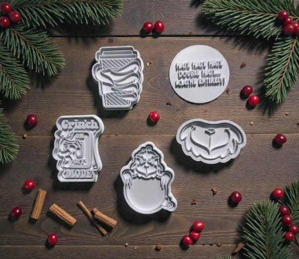 Grinch Keksstempel & Ausstecher Set