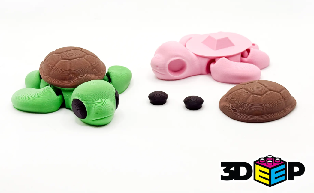 Flexi Schildkröte – 3D-gedruckte Dekofigur