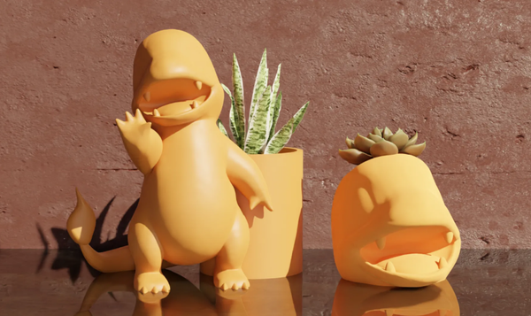 Glumanda Pflanztopf & Dekofigur – 3D-gedruckt