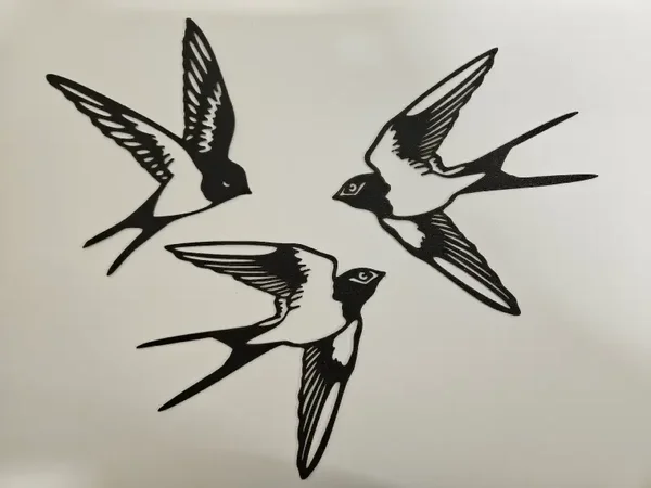 Elegante Vögel Kunst