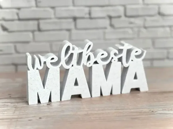 Weltbeste Mama / Weltbester Papa – Deko-Schriftzug