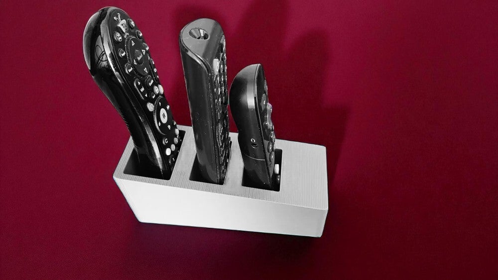 Minimalistischer Fernbedienungshalter – Ordnung mit Stil