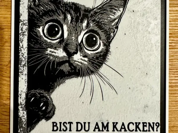 Lustige Badezimmer Schild