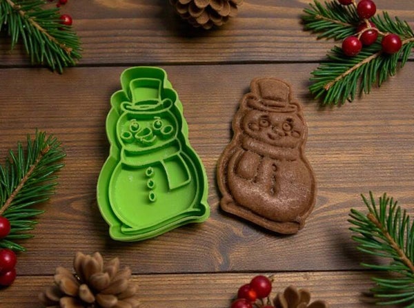 Schneemann Keksstempel & Ausstecher