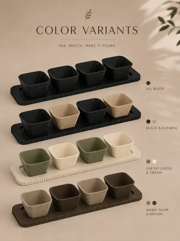 Japandi Snack-Tablett