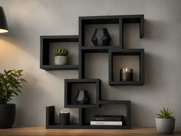 Modernes Wandregal