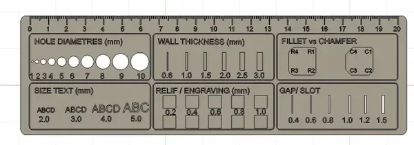 Referenzlineal – Designhilfe für Schüler & Maker 3D-Druck