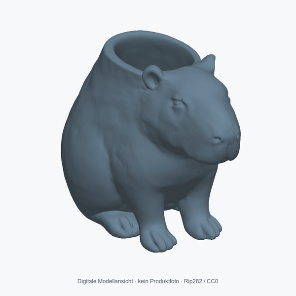 Capybara-Stifthalter für den Schreibtisch – 100 mm