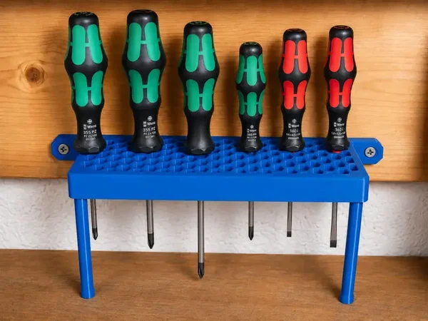 Schraubendreherhalter – Tisch- & Wandmontage