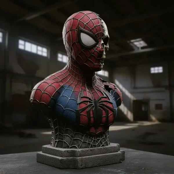 Spider-Man Skull Bust – dekorative 3D-Skulptur