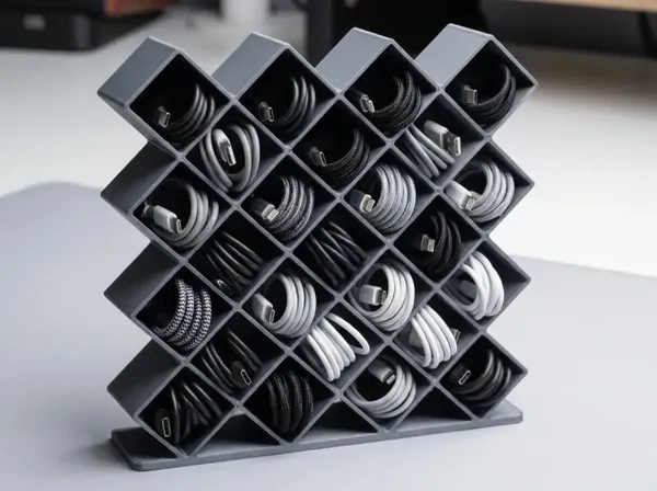 USB-Kabel-Organizer & Ladeadapter-Halter