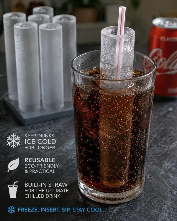 Eis-Trinkhalme / Frozen Straw Ice Tubes