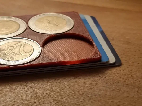Münzkarte mit 6 offenen Fächern – Kartenformat