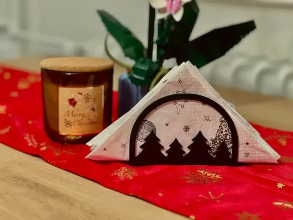 Tannenbogen-Serviettenhalter – Weihnachtsdeko, 13 cm