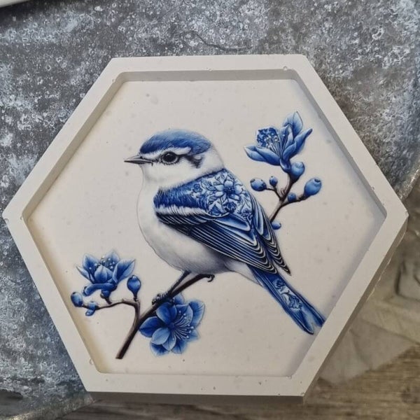Sieraden bordje vogel