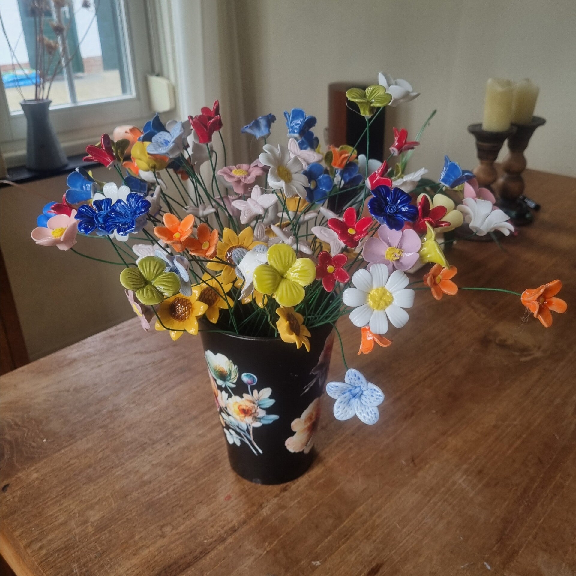 Keramieken bloemen