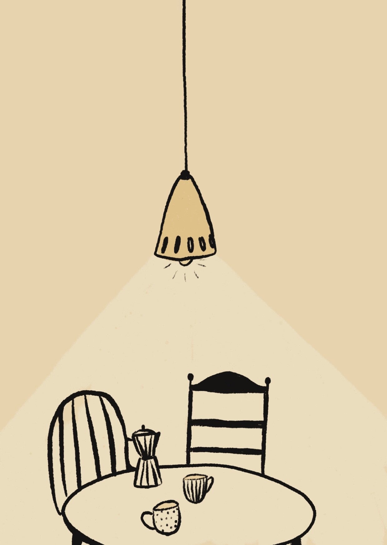 Kaart 'een kopje samen'