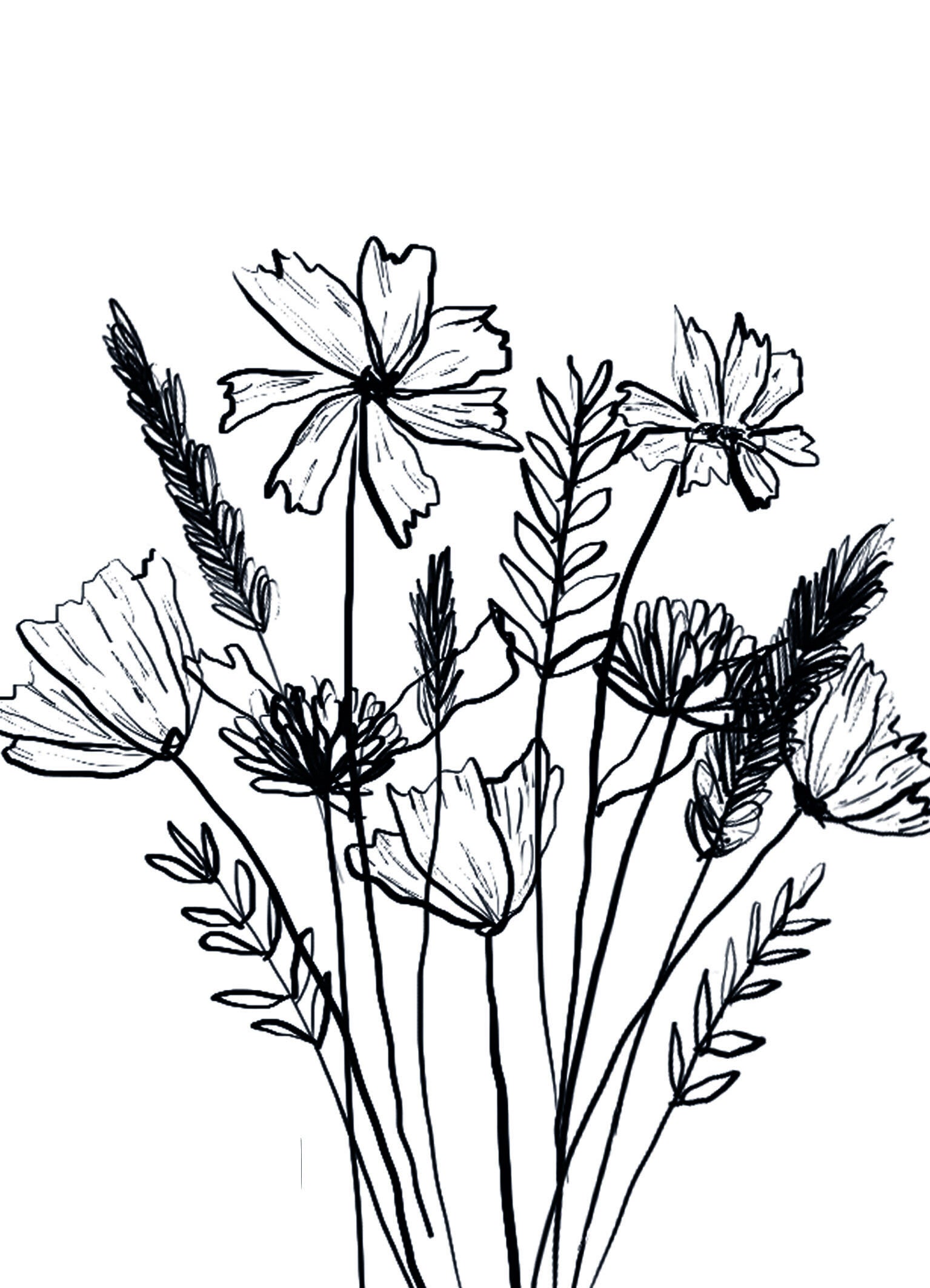 Kaartenset 'veldboeket'