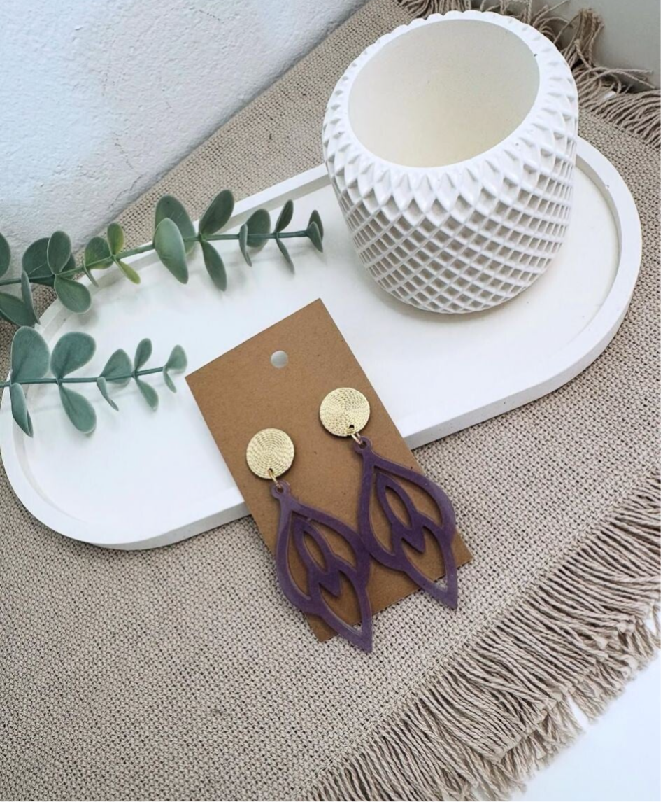 Ohrringe aus Epoxidharz