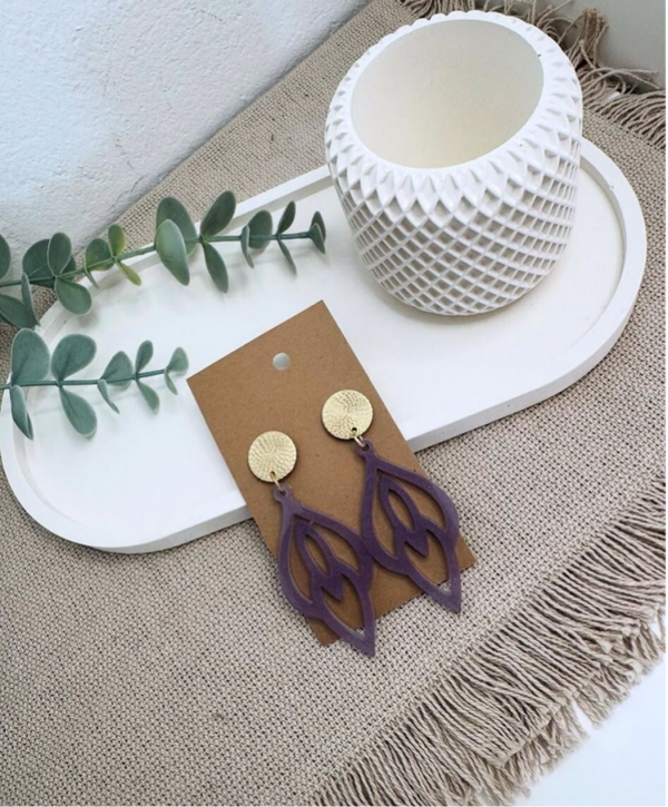 Ohrringe aus Epoxidharz