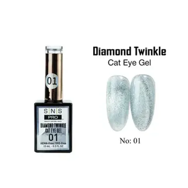 SNS Cat Eyes - 01 - Diamond Twinkle Collection 15 ml