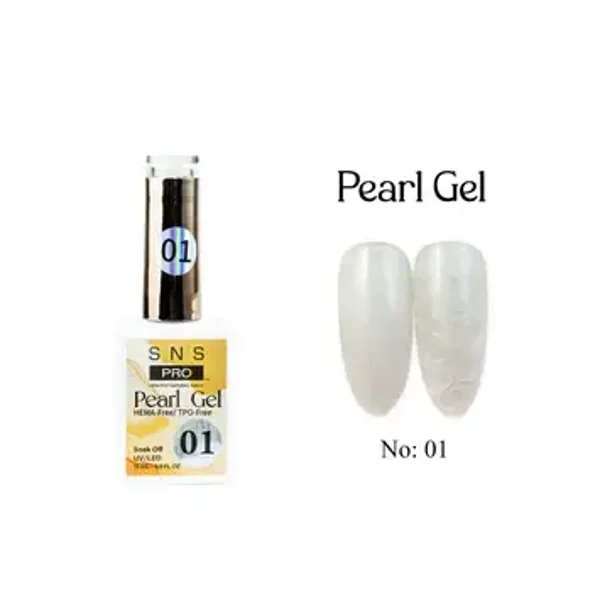 SNS Pearl Gel Collection - 01 - Gel Polish 0.5oz 15ml