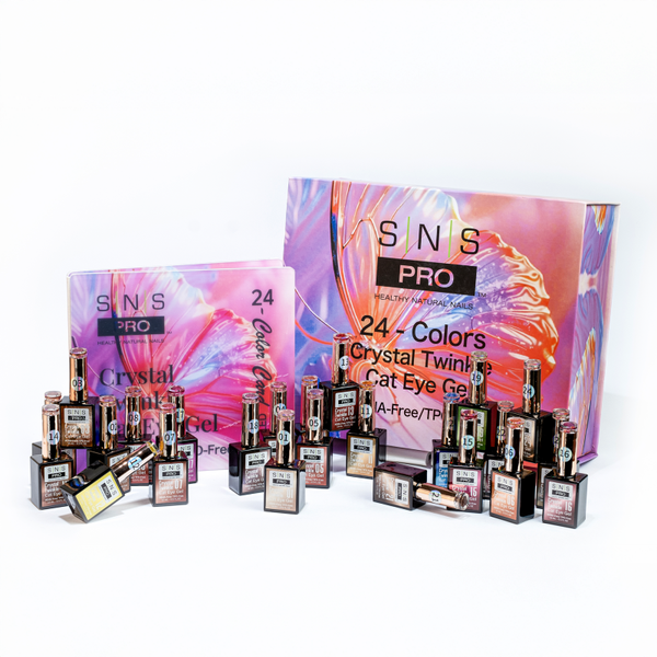 Collection Cateyes Crystal Twinkle SNS 24 couleurs