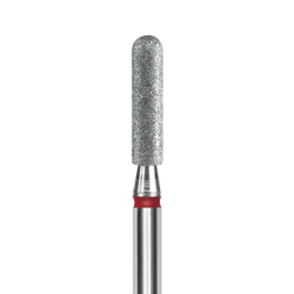 Embout diamant cylindre arrondi Staleks Pro rouge 0,25mm - 10mm