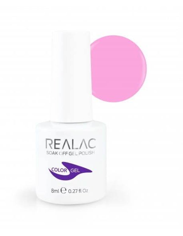 Vernis gel soak-off REALAC 8 ml - Collection Biscuits&Slices - 152 - Gaufrette rose
