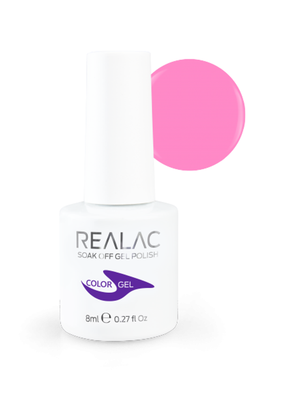 REALAC Soak Off Gel Polish 8ml - Greatest Hits Collection - 151 - Pretty In Pink