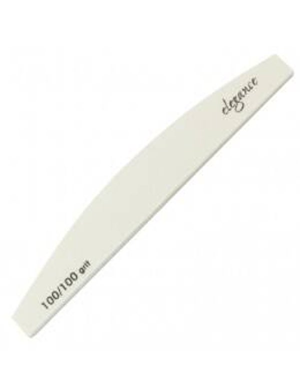 Nail File Halfmoon 100/100 - White