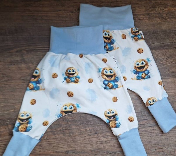 Pumphosen lang "kleines Krümelmonster" 74/80