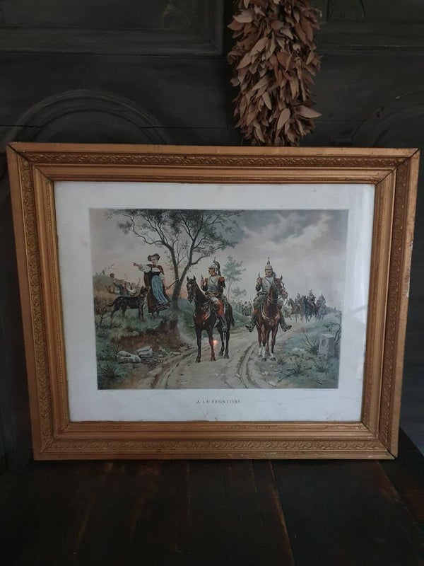 Antiek Frans Schilderij