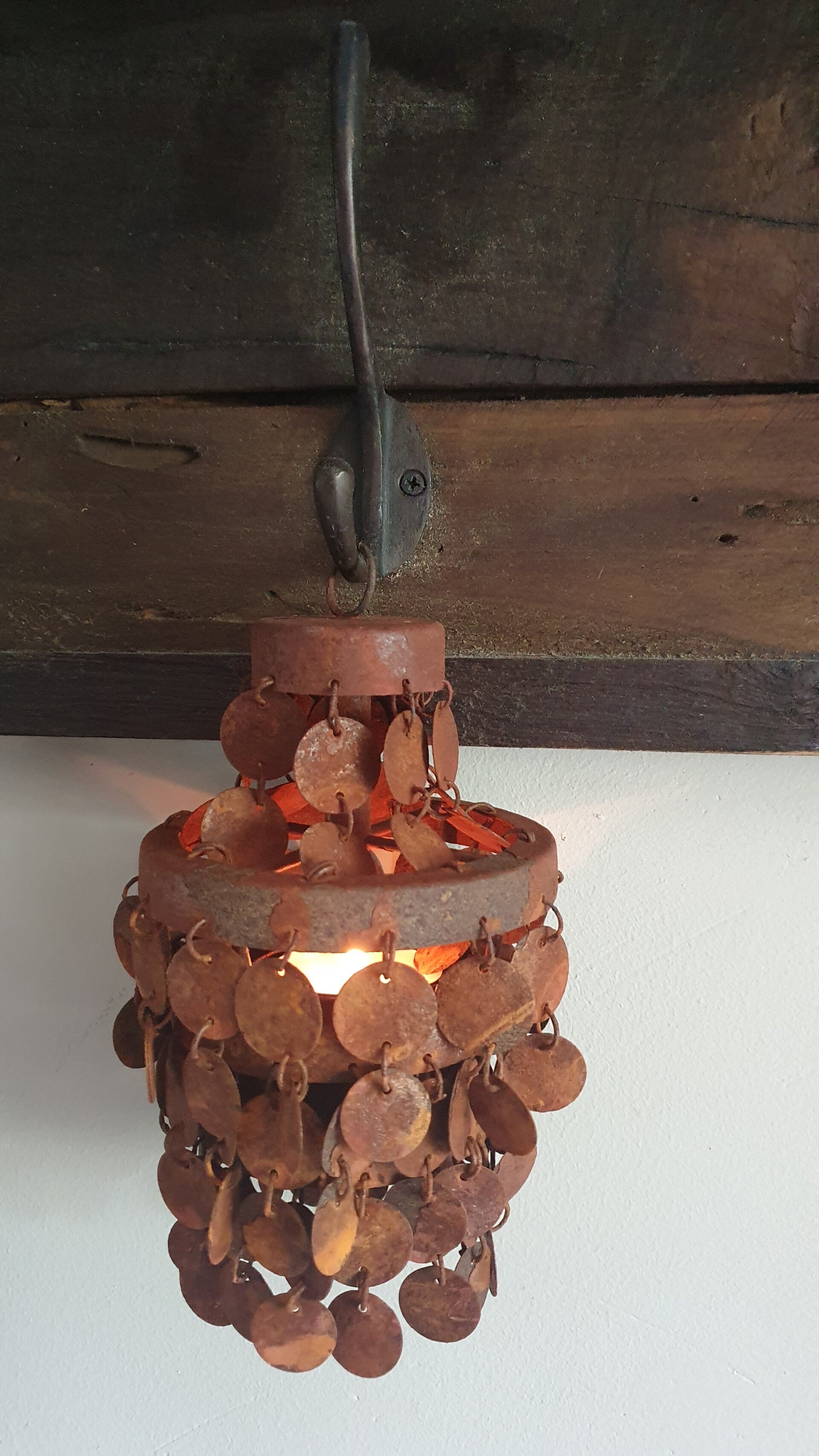 Schijfjeslamp hanger