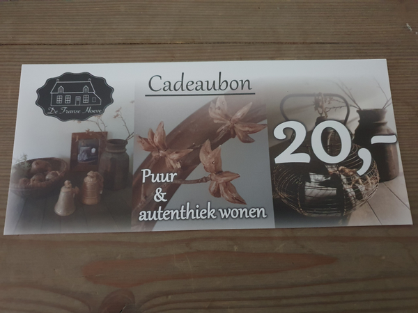 Cadeaubon twv 20 euro