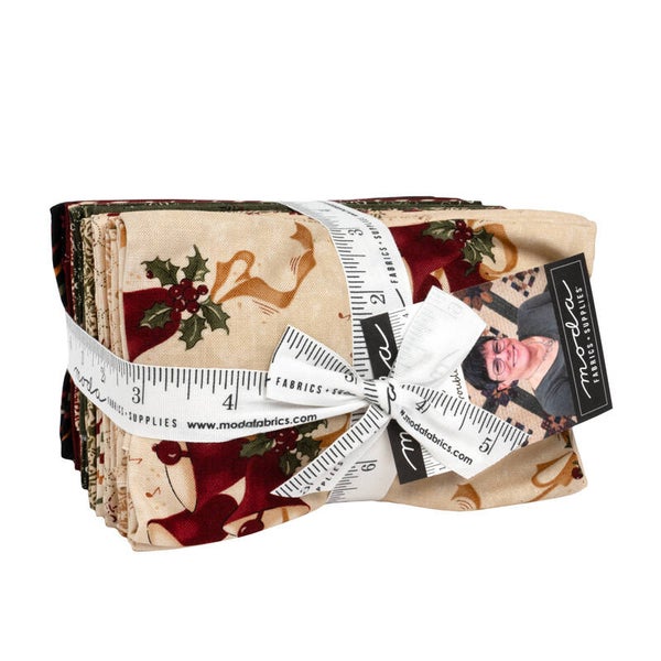 Moda Fabrics - A Vintage Christmas by Kansa Troubles - Fat Eight Bundle