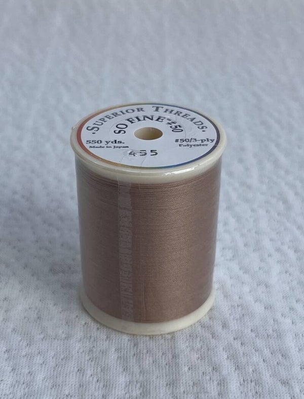 So Fine #50 by Superior Threads - Color #455 Fawn