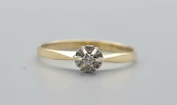 Vintage ring met diamant .2022/340