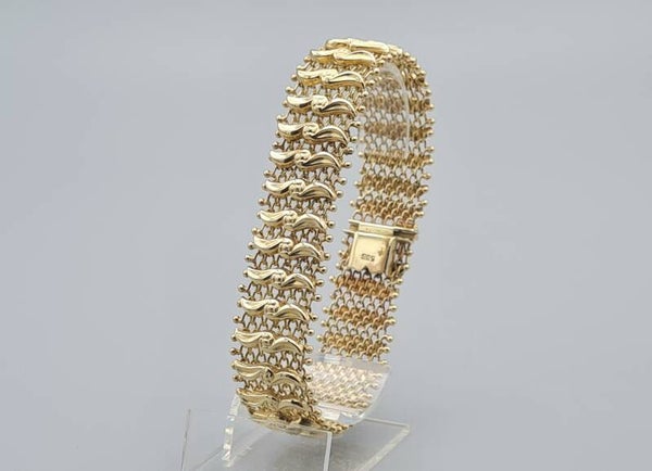 Gouden antieke schakelarmband. 2022/682