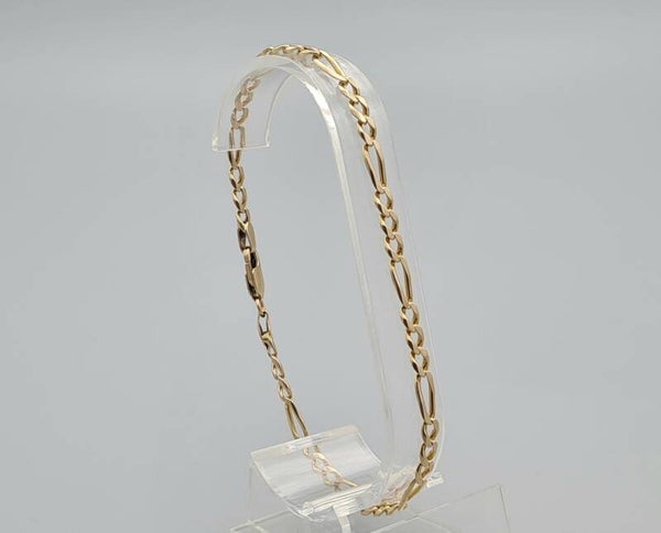 Gouden figaro schakel armband. 2023/185