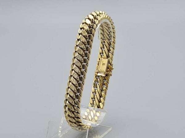 Vintage fantasie schakel armband. 2023/201.