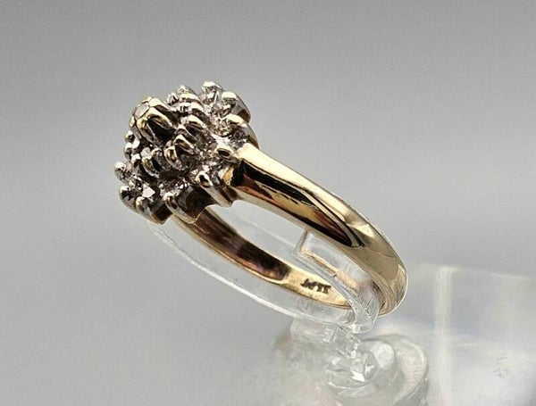 Vintage cocktail ring met diamanten Ca: 0.20 ct. 2024/515