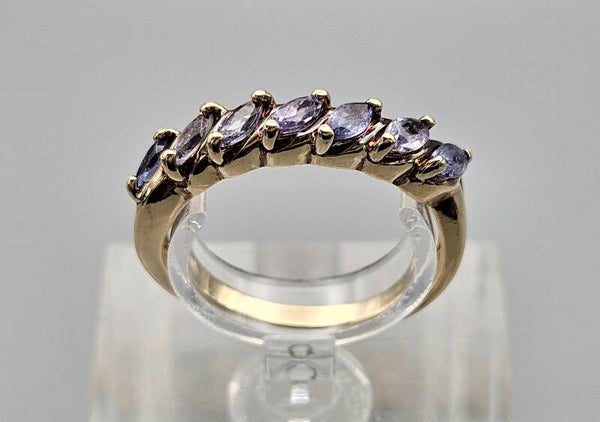 Vintage ring met edelsteen tanzaniet. 2025/313.