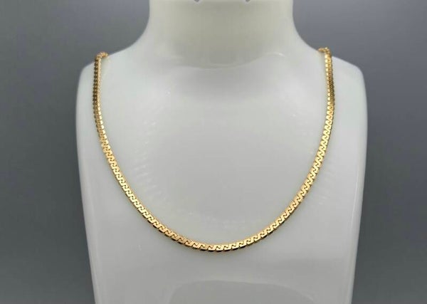 Vermeil op zilver fantasie schakelketting 2025/502