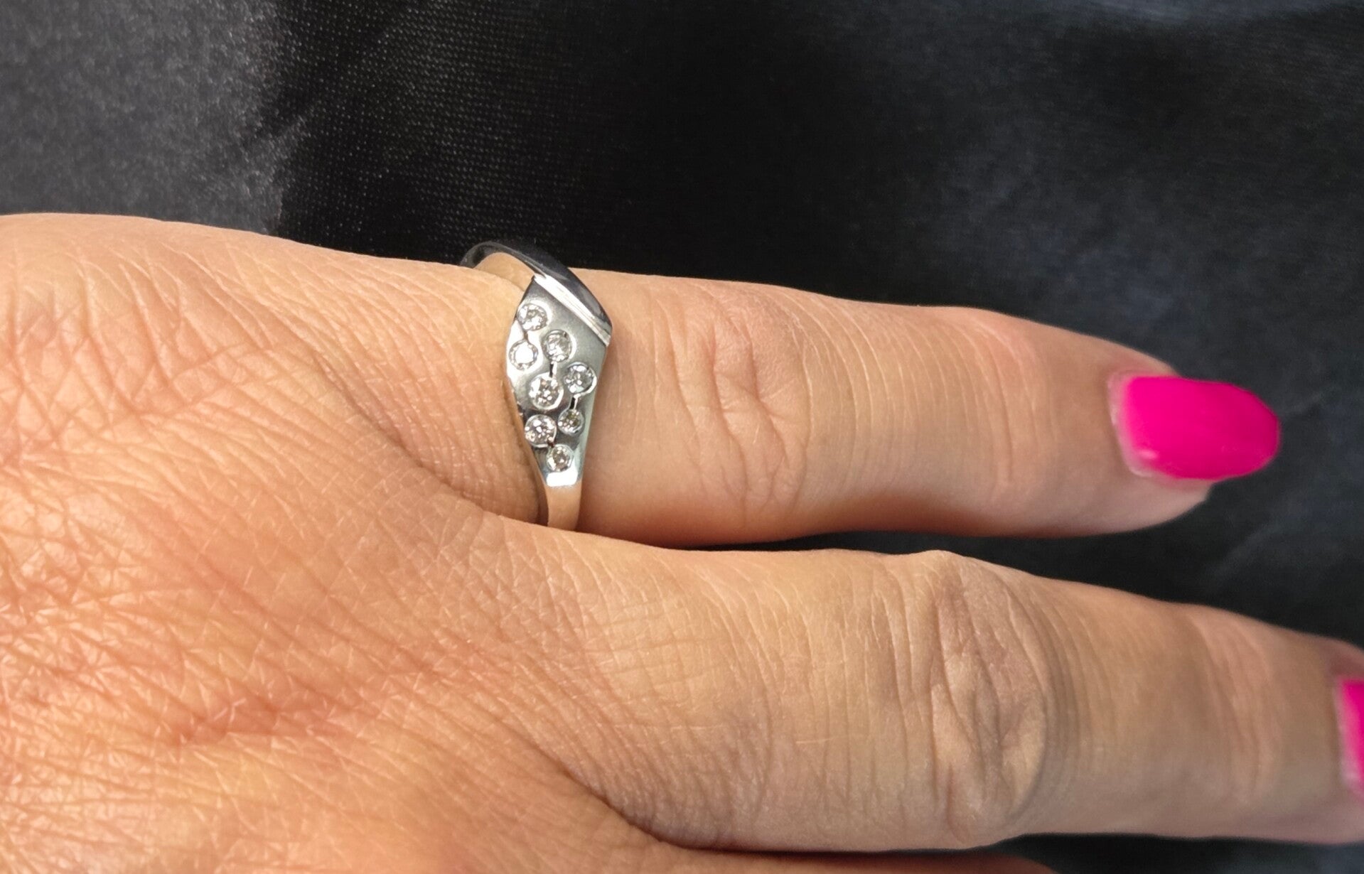 Vintage ring met diamanten Ca: 0.21 ct. 2025/603.