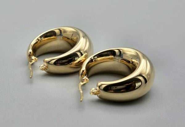 Gold Plated Silver oorbellen. 2025/726.